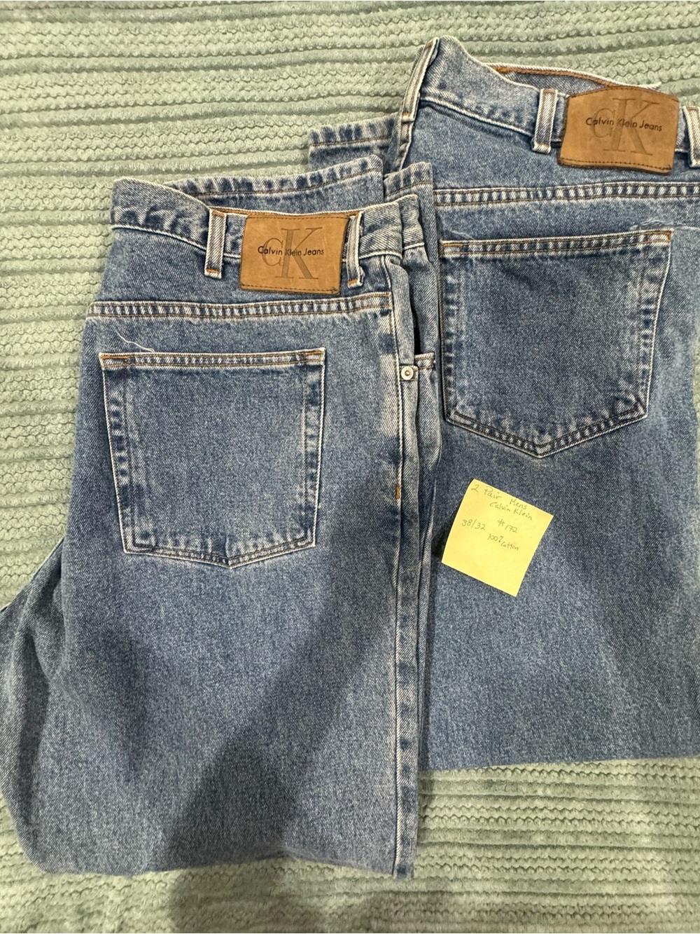 Calvin Klein Jeans Men’s Light Blue Denim Relaxed Fit
